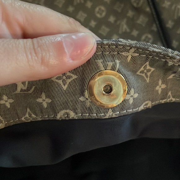Louis Vuitton Idylle Encre Lin Monogram Grey Canvas Hobo - Picture 9 of 11